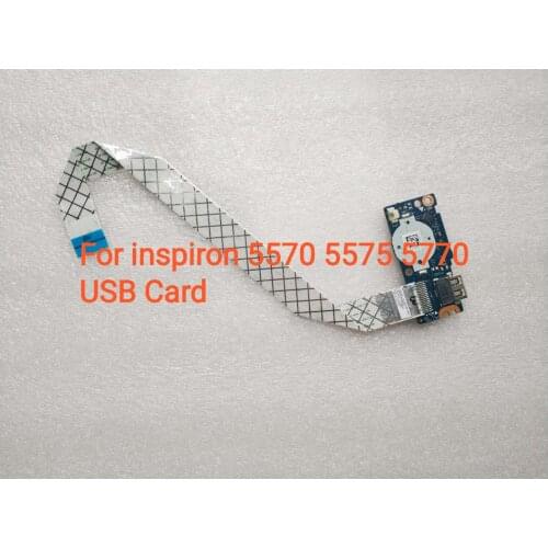 Original for Dell Inspiron 5570 5575 5770 USB Card Reader Board with Cable LS-F111P 0PXH3Y PXH3Y test good free shipping