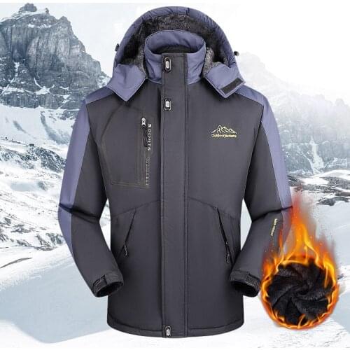 Autumn and Winter Warm Fleece Jacket Thickened Waterproof Windproof Antifouling Jacket Jacket with Rain Cap Mountaineering Suit