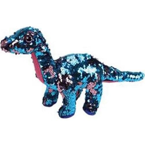 Ty Sequins Flippables 15cm Tremor The Dinosaur Plush Regular Big-eyed Stuffed Animal Toy
