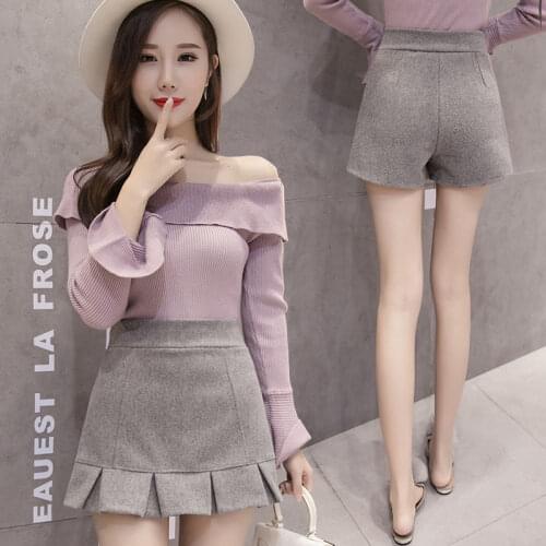 Shorts Women Womens High Waist Shorts Autumn Winter Ladys Pants Shorts Ropa Mujer