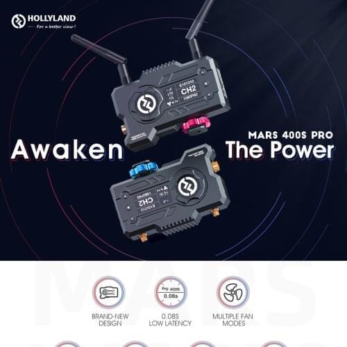 HOLLYLAND MARS 400 PRO 400FT Wireless Transmission System SDI HDMI-Compatible Video Image Transmitter Receiver kit TX & RX