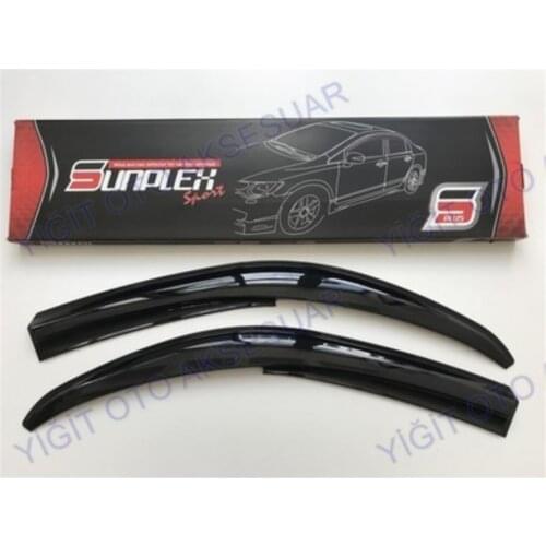 For FIAT DOBLO 1 Rain Wind Deflector 2000-2009 Sunshade Curtains Car Windshield Auto Accessory Universal Spilitter Mud Flaps