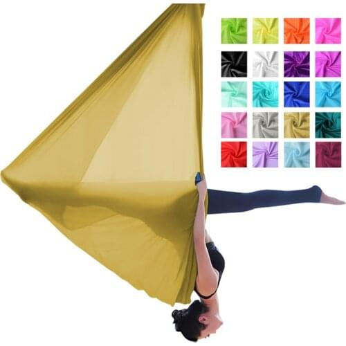 PRIOR FITNESS 5M Yoga Hammock fabric Top Quality Nylon Tricot Yoga belt swing Anti Gravity Aerial Yoga Hammock Silks