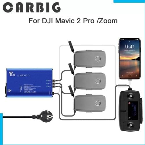 5 in 1 Battery Charger Hub for DJI Mavic 2 Pro Zoom Drone Remote Controller Battery SmartPhone Charging Hub