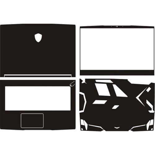 KH Laptop Protector Carbon fiber Crocodile Snake Leather Sticker Skin Cover for MSI GF63 15.6-inch