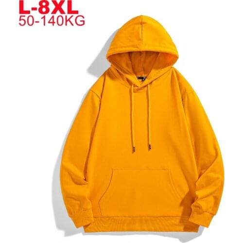Plus Size Colorful Hoodie Men Fashion Streetwear Hooded Sweatshirts Pullover Oversized 8xl 7xl 6xl 5xl Casual Sweatshirts Male