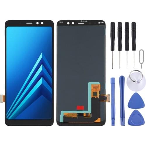 OLED Material LCD Screen and Digitizer Full Assembly for Samsung Galaxy A8+ (2018) SM-A730