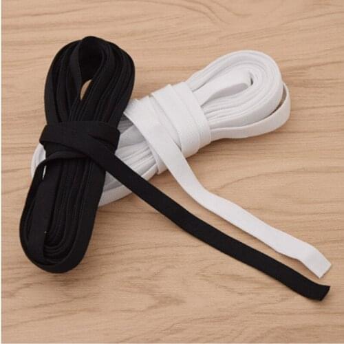 5 Yards 3/6mm White/black Flat Elastic Bands Elastic Rubber Band Wedding Garment Elastic Tape For DIY Sewing Stretch Rope Acce