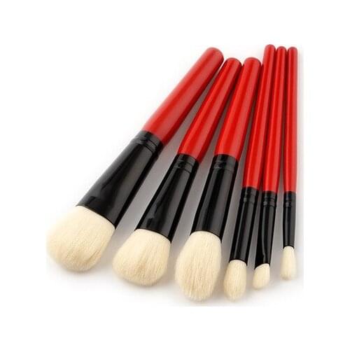 6pcs/set Professional Makeup Brushes Tool Set Foundation Loose Powder Eyeshadow Blush Contour Concealer Kabuki Cosmetics Tool