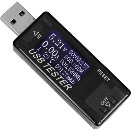 8 in1 Current Voltage USB Capacity Voltage Tester QC2.0 3.0 4-30v Electrical Power Test Current Meter Monitor Voltmeter Ammeter