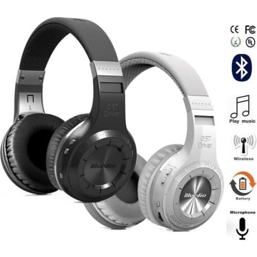 Wireless Headset Bluedio Turbine Hurricane Noise Reduction Headphones Bass Stereo Music Earphones For Computer Game