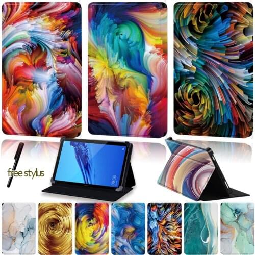 Tablet Stand Cover Case for Huawei MediaPad(T1/T3) 8.0/MediaPad (T1/T3)7.0/(T1/T5) 10/T3 10 9.6/T2 10 PRO Watercolor Pattern