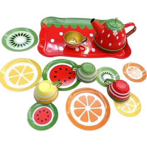 14Pcs/Set Children Simulation Afternoon Tea Kettle Set Toy Play House Kids Gift