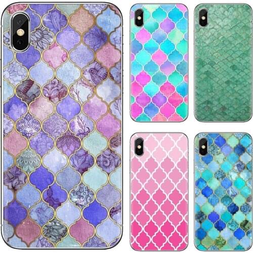 For BQ Aquaris C U2 U V X2 X Lite Pro Plus M E4.5 X5 E5 4G 2017 S 5059 6040L Silicone Bag Case Moroccan tiles Print Poster