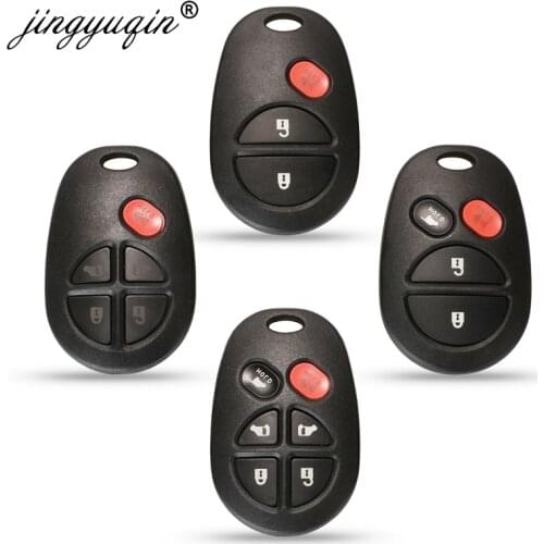 Jingyuqin 3/4/5/6 Buttons Remote Control Key Fob Shell case fob for TOYOTA Sequoia Highlander Sienna Tacoma Tundra