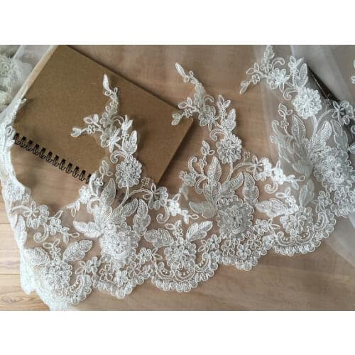 Lace trim bridal dresses lace boarder bridal dresses hem trim veil trim