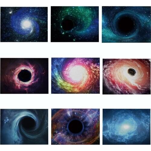 Black Hole Printed Kitchen Placemat Dining Table Mat Coaster Cotton Linen Pads Cup Mats Home Decor