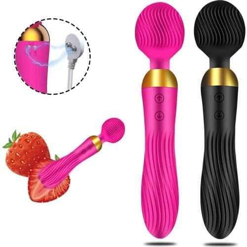 Powerful AV Magic Wand Vibrator Sex Toys for Women G Spot Clitoris Stimulator 18 Speeds Dildo Vibrator Toys for Muscle Adults