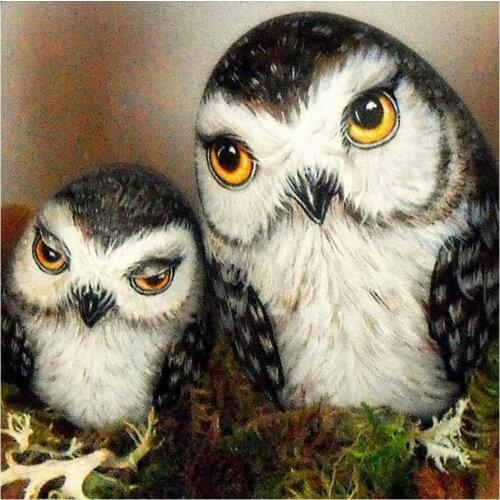 Cartoon owl family Diamond Painting Animal Round Full Drill Nouveaute DIY Mosaic Embroidery 5D Cross Stitch home decor gifts