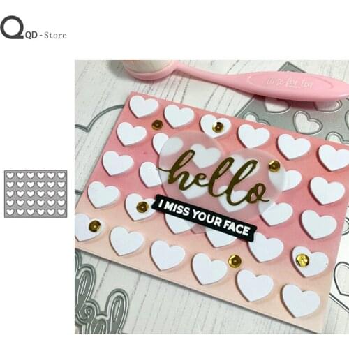New Hollowed Heart Shape Frame Cutting Dies Stamps Dies Scrapbooking Mold Cut Handmade Tools DIY Craft Decoration Metal Dies