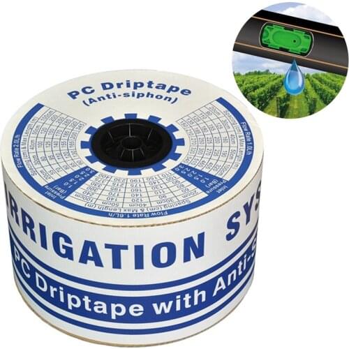 Wholesale 500m/Roll 16mm*0.6mm PC Dripline With Anti-Siphon Pressure Compensation Drip Tape Agricultural Drip Irrigation Hose