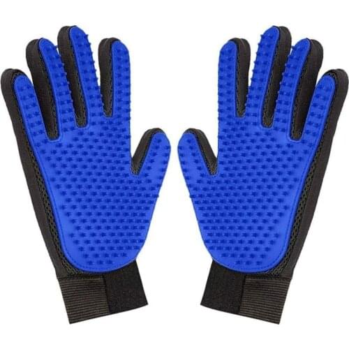 Cat Grooming Glove Wool Glove For Cats Pet Hair Deshedding Brush Comb Glove For Pet Dog Cleaning Massage Glove For Animal