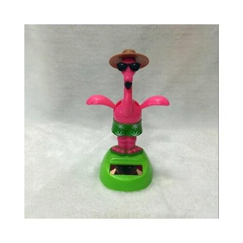 Hot Car Pendulum Flamingo Solar Accessories Swing Flowers Unisex Plastic Science Electronic Educational 2021