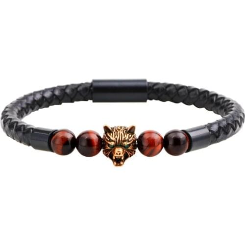 POSHFEEL Men's Leather Bracelets