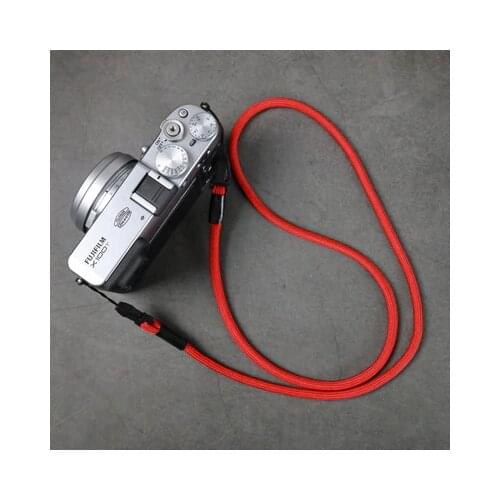Strong woven Nylon rope Camera Shoulder Neck Strap Belt for RX100M6 M4 M5 VI GR2 X100F XF10 M5A GR2 GR3 G7X2 LX10 Z7 Z6 A7M3 A9