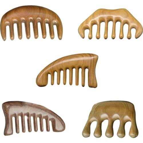 Handmade Wide Tooth Hair Comb Detangling Wood Comb No Static Sandalwood Comb Wide Combs