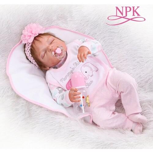 48CM bebe realistic reborn premie baby doll hand detailed painting pinky look full body silicone Anatomically Correct