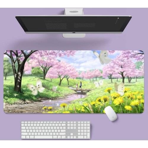 Candy Color Anime Landscape Gamer Speed Mice Retail Small Rubber Mousepad Large gaming laptop XL non-slip rubber office computer