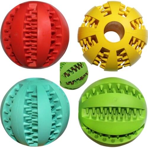 Rubber Bite-resistant 7CM Watermelon Ball Pet Dog Bite Clean Tartar Teeth Cleaning Toy Dog Entertainment Tools