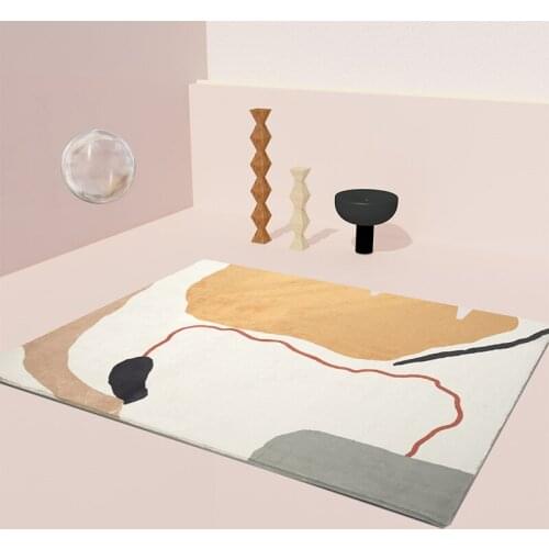 Modern Abstract Design Living Room Carpet Home Decoration Bedroom Sofa Coffee Table Floor Mats Children Crawling Soft Non-slip