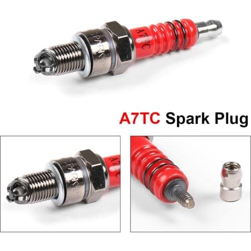 NEW Spark Plug A7TC Multi-angle Ignition Modified Red Head 3-claw Spark Plug Car Repair Tool Spark Plug Accessories
