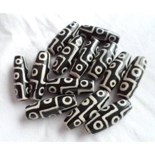 TSB0443 Tibet 9 eyes Agate Dzi beads,40mm,black dzi loose beads,best offer