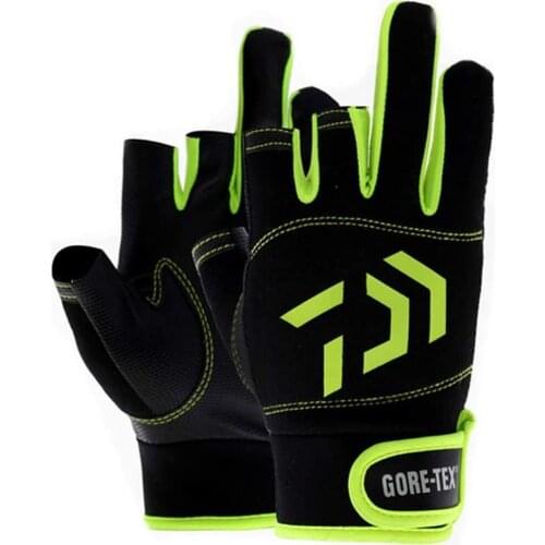 Outdoor Fishing Windproof And Palm Anti-Skid Anti-Mosquito Anti-Cutting Wear-Resistant Three-Finger Half- Finger Gloves
