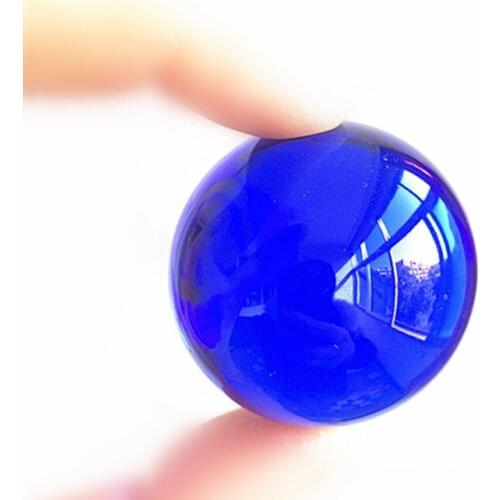 Top Quality 40mm Blue Asian Quartz Crystal Glass Ball Feng shui k9 Crystals Balls Sphere Decorating gemstone Figurines Products