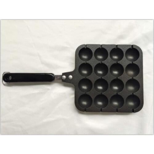 1Pcs 16 Holes Takoyaki Maker Grill Pan Octopus Ball Plate Home Cooking Baking Forms Mold Tray Baking Pan For Kitchen Tools