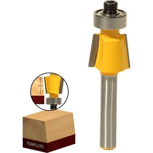 2Pcs 7 Degree Chamfer Router Bit Edge Forming Router Bit Woodworking Tool 1/4 1/2 Shank
