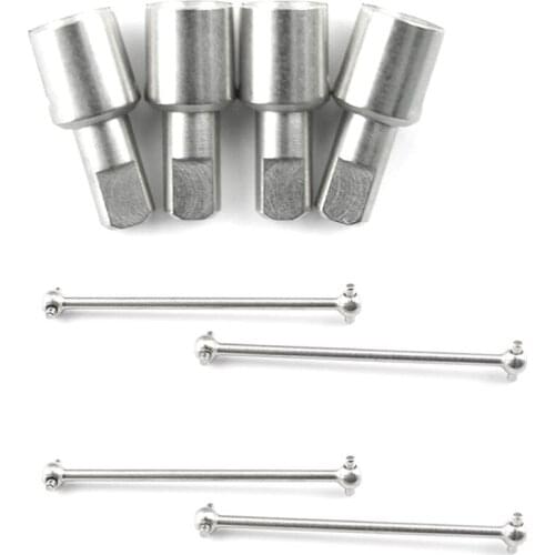 4 PCS Car Spare Parts 144001-1281 Rear Dog Bone with 1/14 Remote Control Car Spare Parts Differential Cups