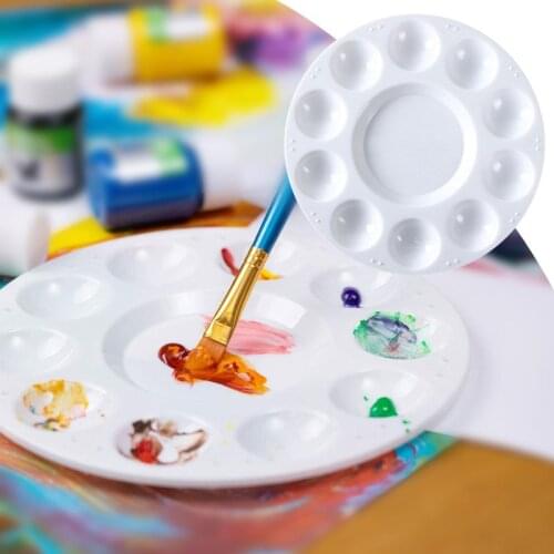 5pcs Palette Art Alternatives Paint Plastic Palette Supply White Watercolor Palette Pigment Tray Painting Supplies Paint Pallet
