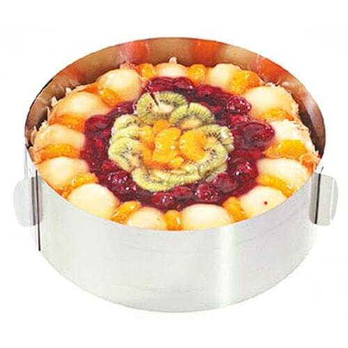 6-12 Inches Adjustable Stainless Steel Round Mousse Ring Bake Tool Cake Size Mold