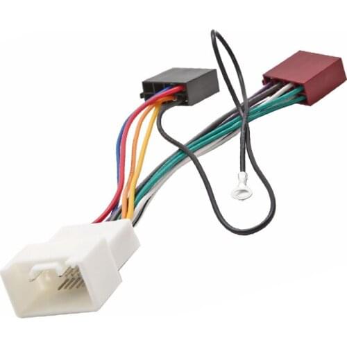 Manzeo Car Radio Iso Connector Harness for Citroen C4 Peugeot 4007 4008 for Mitsubishi Pajero Outlander Mirage Lancer