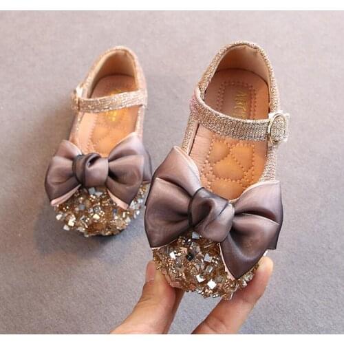 2021 new girls childrens leather shoes low heel girls wedding shoes children princess shoes teen girls dancing shoes
