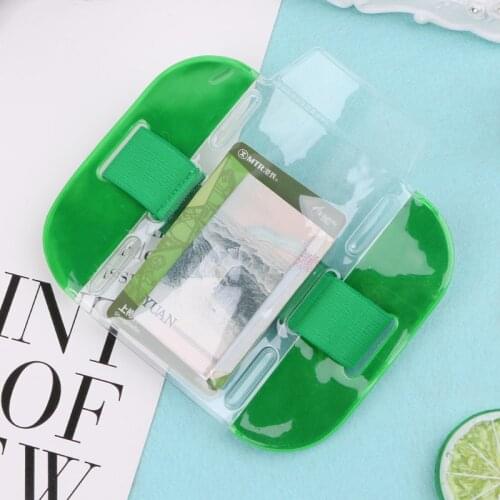 THINKTHENDO New Hot Elastic Arm Band ID Badge Holder Photo Armband Credit Card Case Adjustable Elastic Strap Card Holder