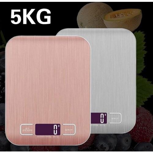 5kg/10kg Electronic USB Charging Kitchen Scale Digital Food Scale Stainless Steel Weighing Scale LCD Measuring Tools