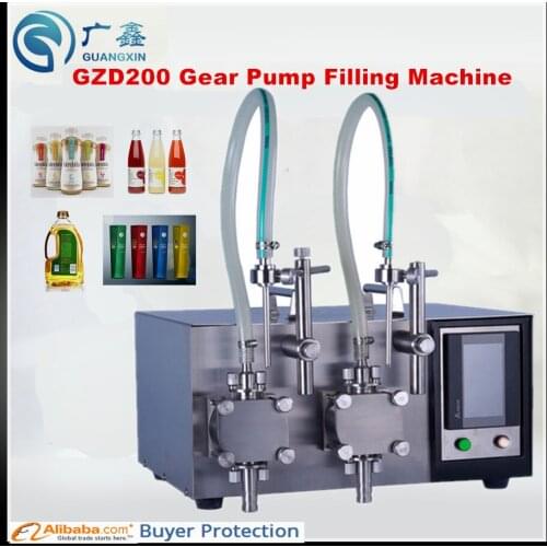 GZD200 Semi-auto Digital Liquid Filling Machine, shampoo,cosmetic,juice filler, stainless steel body filler