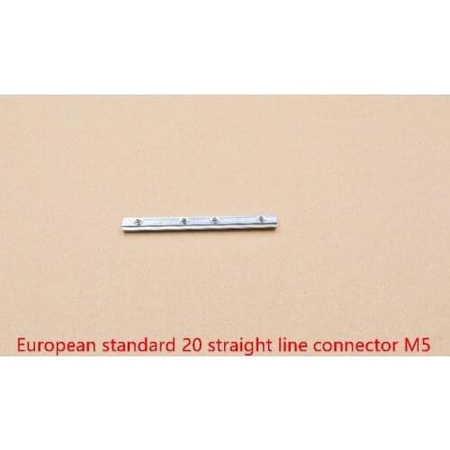 M5 line connector length 100mm width 10mm thickness 5mm zinc plated fastener for european standard 20 aluminum profile 1pcs
