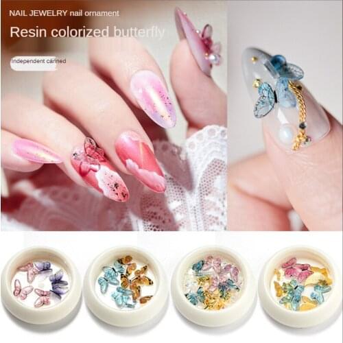 Beautiful Three-dimensional Butterfly Nail Art Sequin Jewelry, Frosted Small Butterfly Heat Shrinkable Film, Nail Accessories